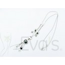 Naszyjnik z platyny z ozdobami