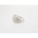 Duży Pierścień Serce Swarovski