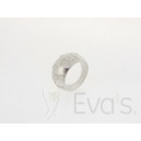 Szeroki pierścionek Swarovski